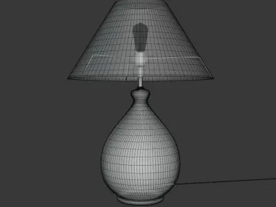 Modern table lamp - jar base Free 3D model