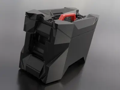 Sci-Fi Storage Crate High-poly 3D model