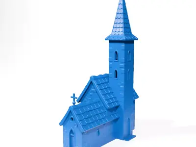 Small church 3D print model