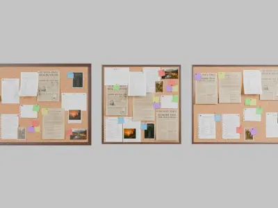  Wooden Wall Corkboard Collection - Customizable Pin Boards 