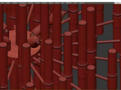Luxxu Waterfall Round suspension Low-poly 3D model