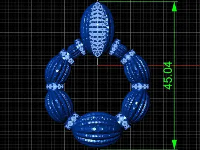 Earring 09 3D print model