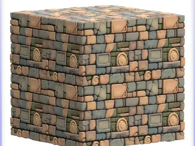 Stylized Wall Seamless Texture Texture 105