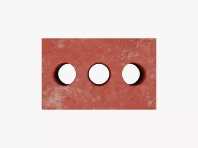 Red Brick 1 Low-poly 3D model