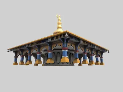 Temple Dome 3D model