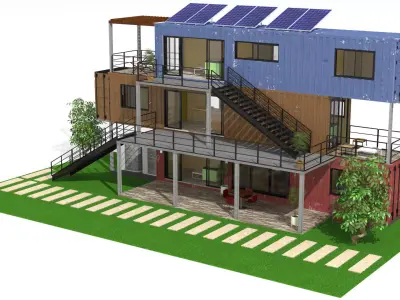Shipping Container Homes 3D model