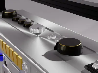 Vintage Radio 3D model