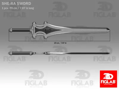 SHE-RA PROTECTION SWORD 3D model