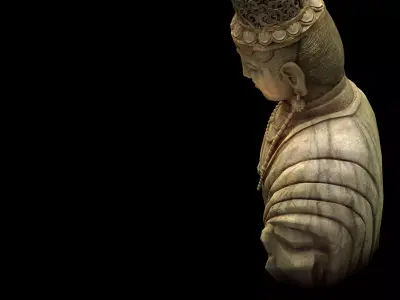 Game Model - Kasai Buddha Traces Forest statue 02 3D model