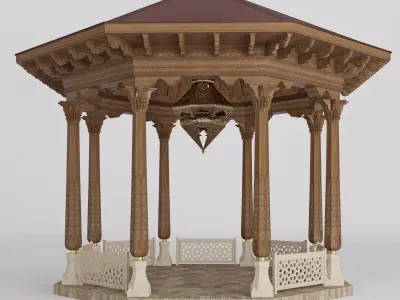 Uzbek national alcove 3D model