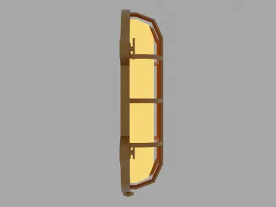 Boat lamp Low-poly 3D model