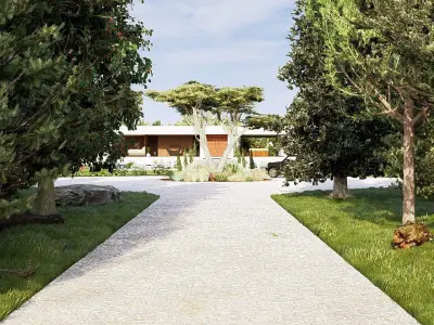 Modern Minimalist Villa 3D model