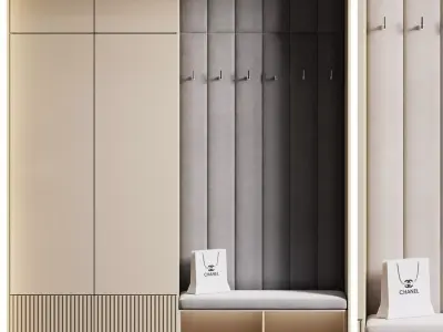 Hallway Set N3 3D model