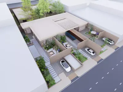 Coastal Resort 3D model
