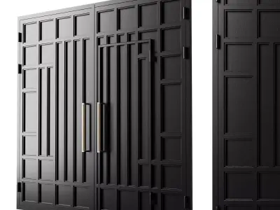 Gate black hi tech 3D model