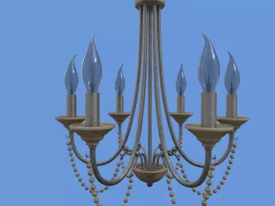 Vintage Chandelier Lamp 3D model