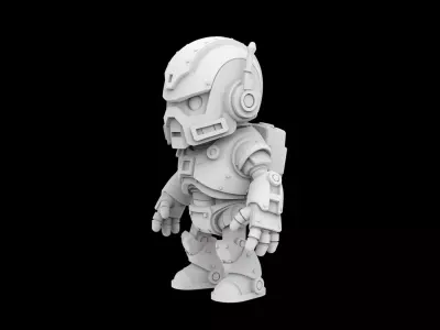 Robot Character 3D Print Model 3D print model