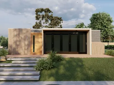 Villa-Casa Scene-Modern Villa 3D model