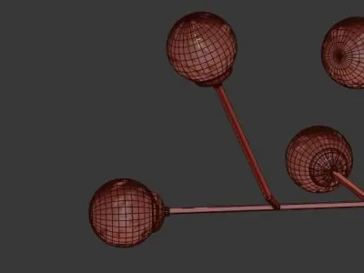 Dallas Chandelier 3D model