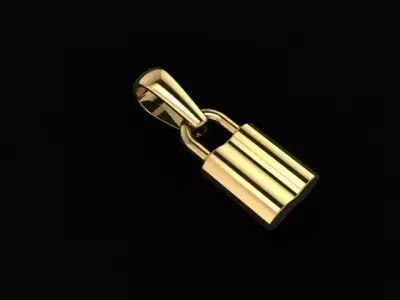 Dainty Lock Pendant 3D print model