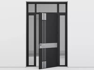 Aluminium door 148 3D model