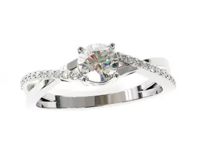 Engagement Ring 3D print model 53