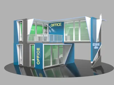 Modular office 60m2 3D model