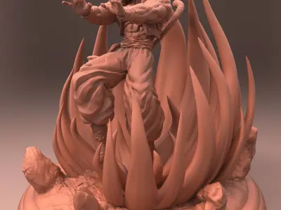 Gogeta ss4 3d print 3D print model
