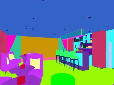 Business Restaurant - Coffee - Banquet  94 3D model