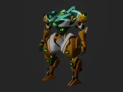 Sci-Fi robot  3D model buy