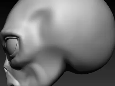 Alien Head 3D Printing 3D print model