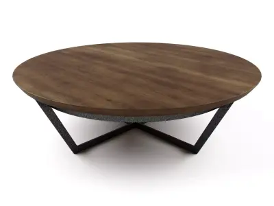 Four Hands - Felix Round Coffee Table Low-poly 3D model