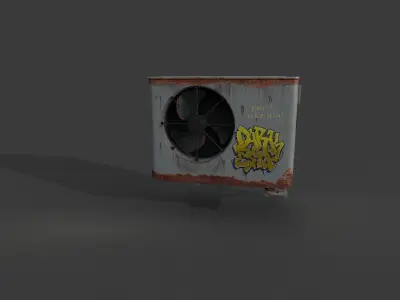 Game Ready Air Conditionner Low-poly 3D model