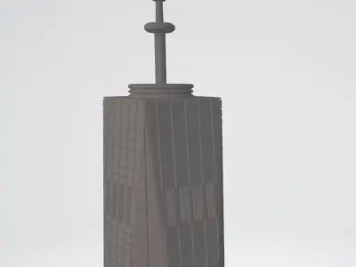 One World Trade Center Freedom Tower Model - 3D Printable 3D print model