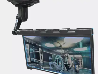 SCI FI MONITOR GAME READY LOW POLY  Low-poly 3D model