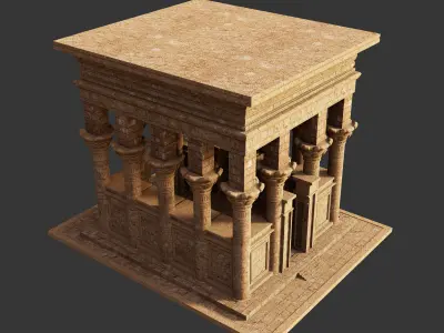 Egypt Trajans Kiosk temple 3D model
