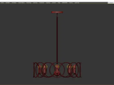 Jasira Chandelier Low-poly 3D model