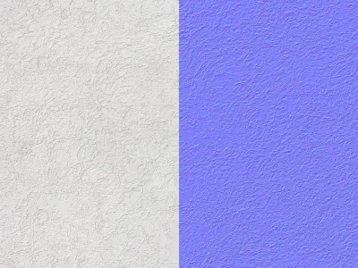 Seamless facade plaster material v5 - 8k Texture