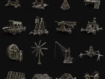  GREATEST BUILDER HOUSE INTERIOR CONSTRUCTION WAR MACHINES PACK 