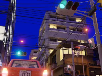 Tokyo Street Scene 3D model
