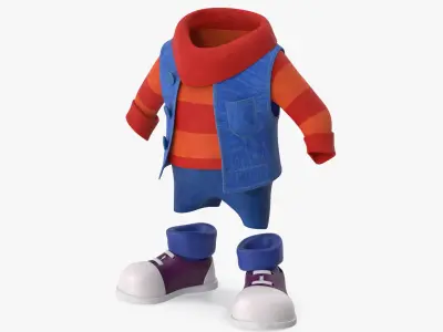  Cartoon Costume Blue 