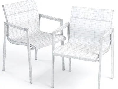 Dedon Dean Armchair 3D model
