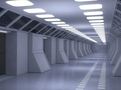 Sci Fi Corridor 3D model