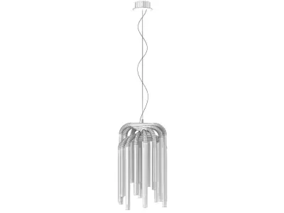 Pipes Suspension Lamp Free 3D model