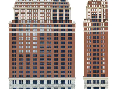 Building 44 Wall Street New York 3D model