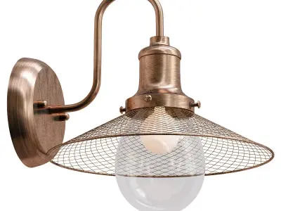 ludacris-3513-1w light wall sconce in antique copper 3D model