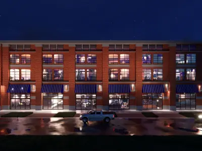  Multi Family Mixed Use Building 3D model 3D model