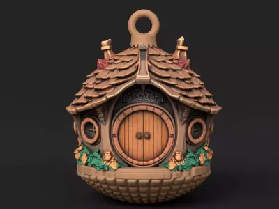 Hobbit house ball 01 3D print model