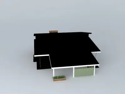 Retro House Free 3D model