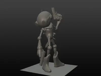 Allround Gamecharacter High Poly Low-poly 3D model